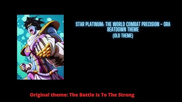 [YBA] Old SPTW Combat Precision- ORA beatdown theme