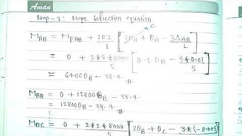 #23 Numerical-3 || Slope Deflection Method || Structural Analysis-II