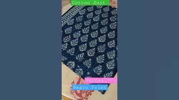 Cotton Suit Bagru Hand block print।। Wholesale price latest collection by Bagru Print