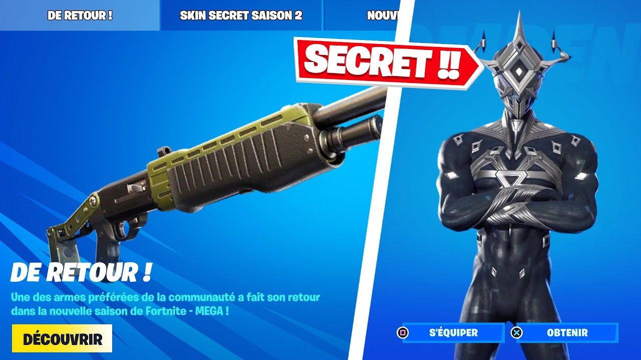 Spas12, Skin Secret, Armes Mythiques sur Fortnite Saison 2 !! YouTube