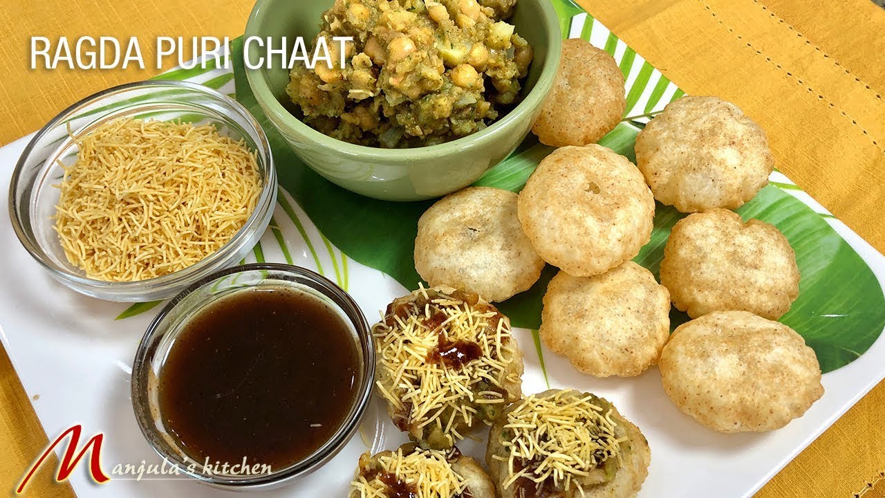 Ragda Puri Chaat, Dahi Puri, (delicious Indian Appetizer) Recipe by Manjula | Manjula
