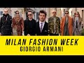 Milan street style at mfw mens autumnwinter 20242025 fashion trends giorgio armani street style