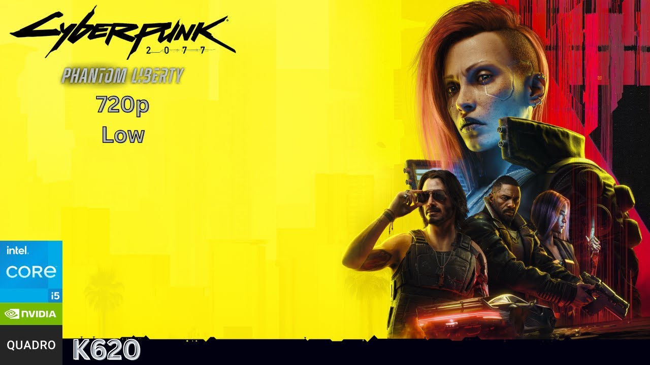 Cyberpunk 2077 Phantom Liberty on i5 4440 | Quadro K620 | 12Gb Ram | 720p Low