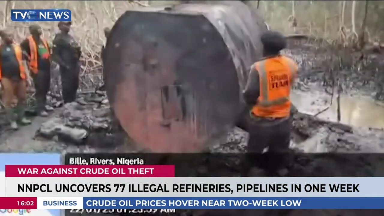 NNPCL Uncovers 77 Illegal Refineries and Pipelines in One Week