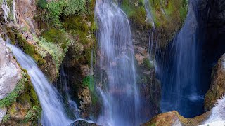 Kourtaliotiko Gorge Waterfall, Crete, Greece (4K - UHD)