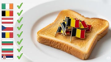 Satisfying AI ASMR || Spreading Flags On Toast 🍞🌍 (Flag Series Part 8)