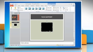 How to embed a YouTube® video in a PowerPoint 2010 presentation in Windows® 7