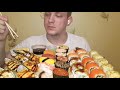 Суши /Запечённые мидии /Роллы /Гунканы /Mukbang /Мукбанг. #роллы #суши #мукбанг#먹방