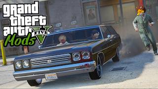 GETAWAY DRIVER FOR A BANK ROBBERY! - GTA V MOD screenshot 1