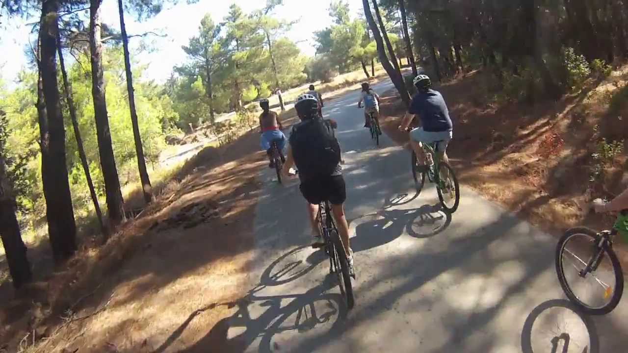 Cycling holidays on Rhodes, Greece. Forest routes. Video. (Long version