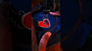 Heart Shape Monogram Embroidery | Machine Embroidery Short | Trending Design ❤️