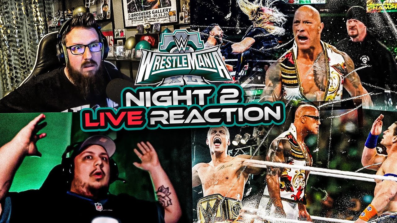 LIVE REACTION zu WRESTLEMANIA 40 NACHT 2 mit Panda 🤩😱