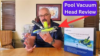 🏊‍♂️ Powerful Pool Vacuum Head in Action! 💪🧽 Weighted & Rotatable for Effortless Cleaning!
