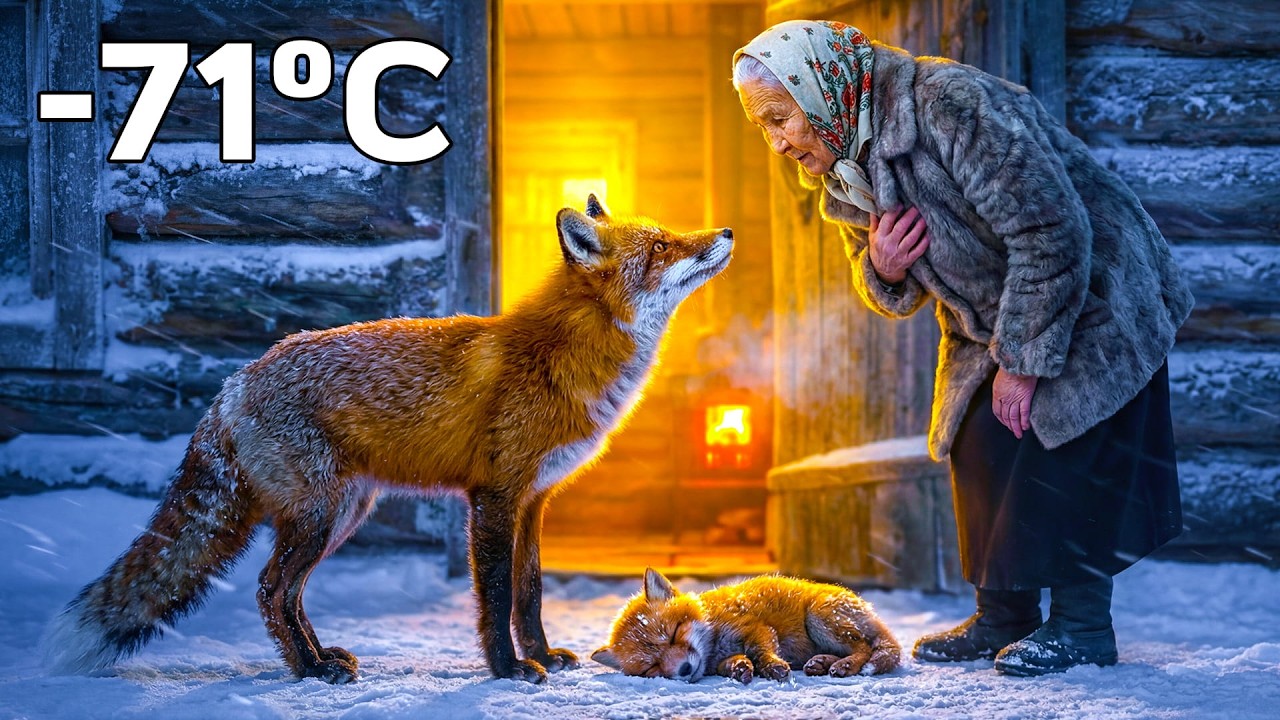 🦊 A Mother Fox Brought Her Baby to an 80-Year-Old Woman’s Door in a Siberian Blizzard