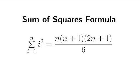 How to Prove: Sum of Squares Formula