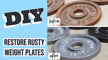 Clean weights that are rusty | DIY gym equipment at home