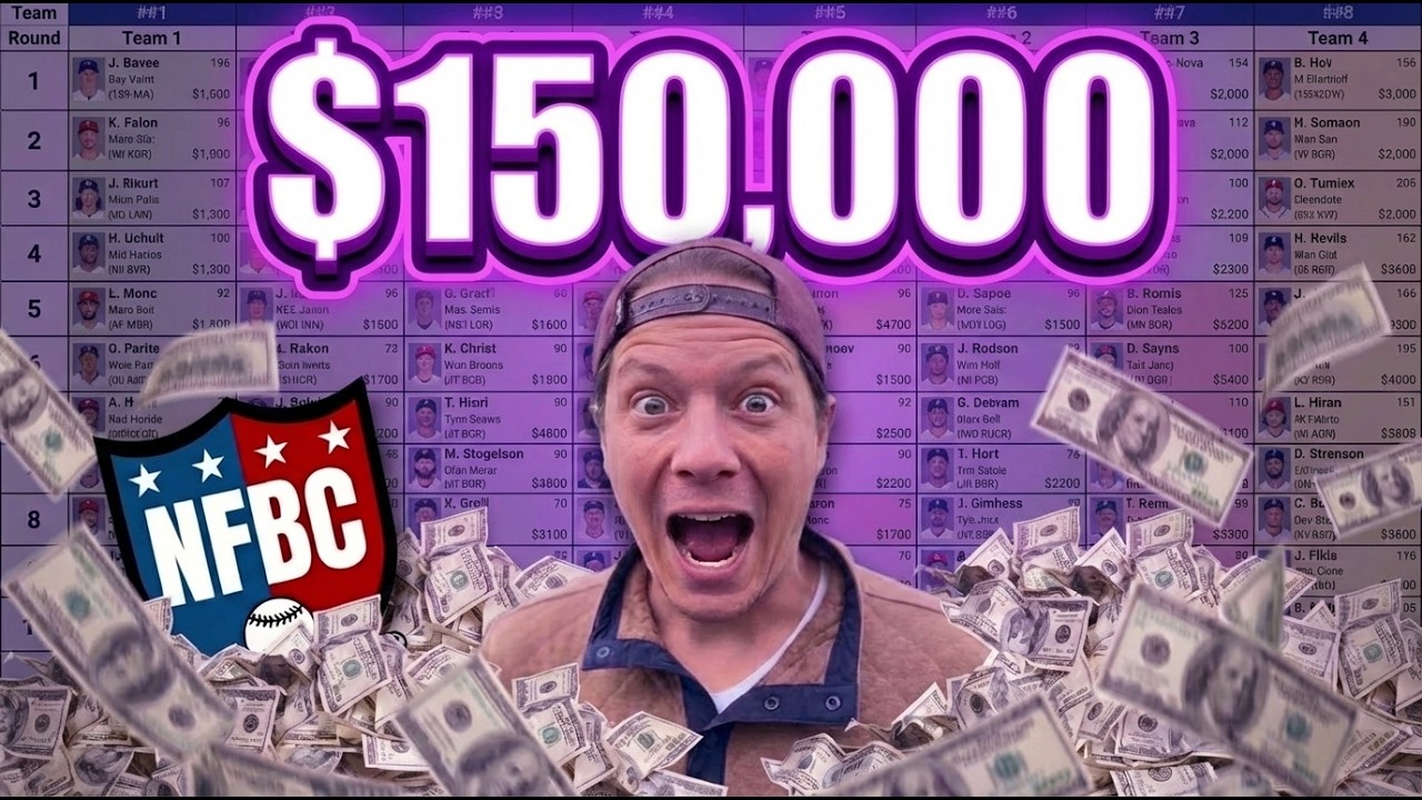 $150,000 Fantasy Baseball Draft Live II RotoWire NFBC High Stakes