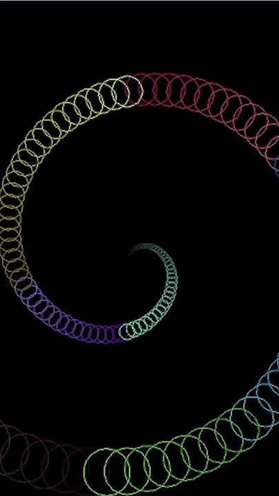 Draw Vortex Using Python #coding #python - YouTube