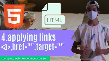 HTML Tutorial :- Anchor tag href and target attribute | #4th video Complete web Development course |
