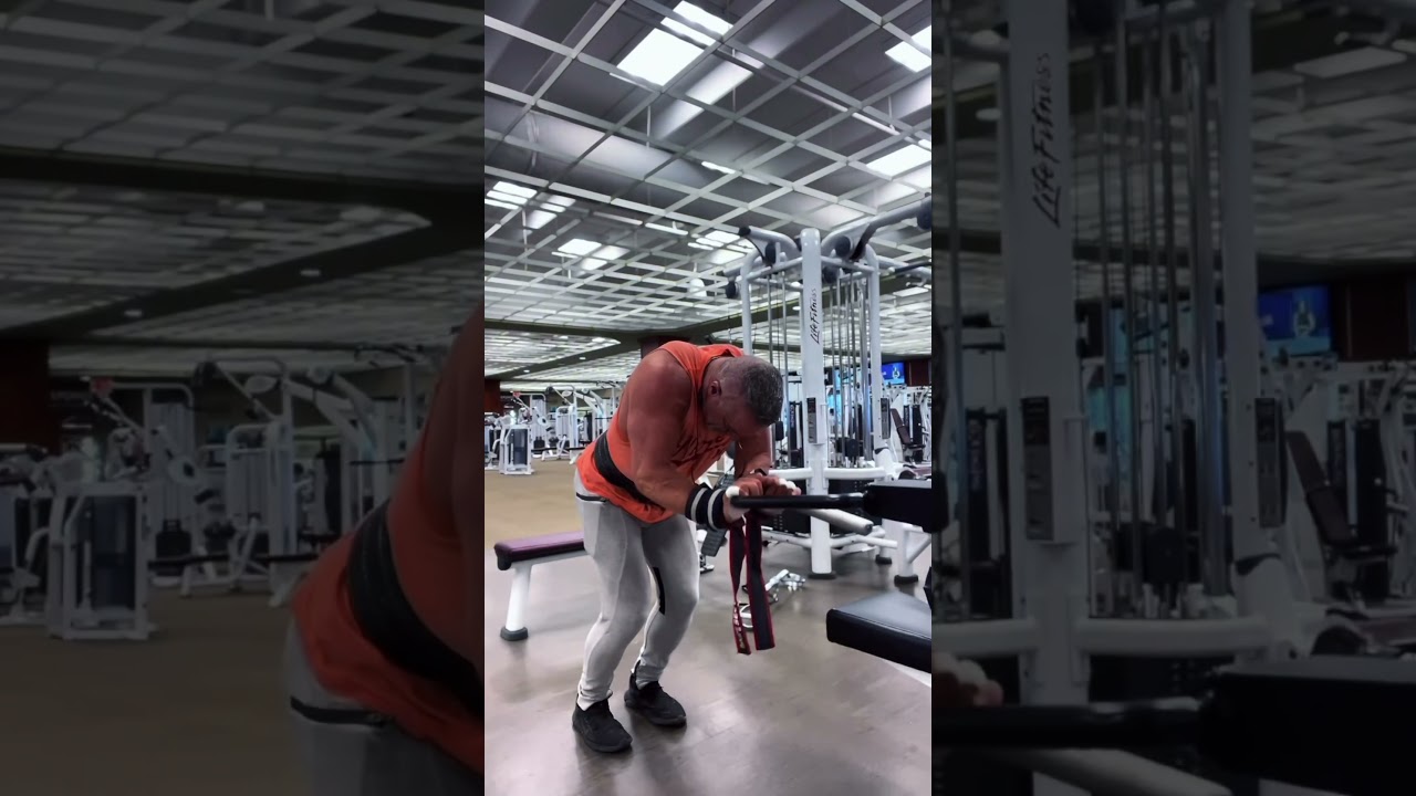 Standing tricep extensions on the dip machine are a great way to really pump up the triceps #workout