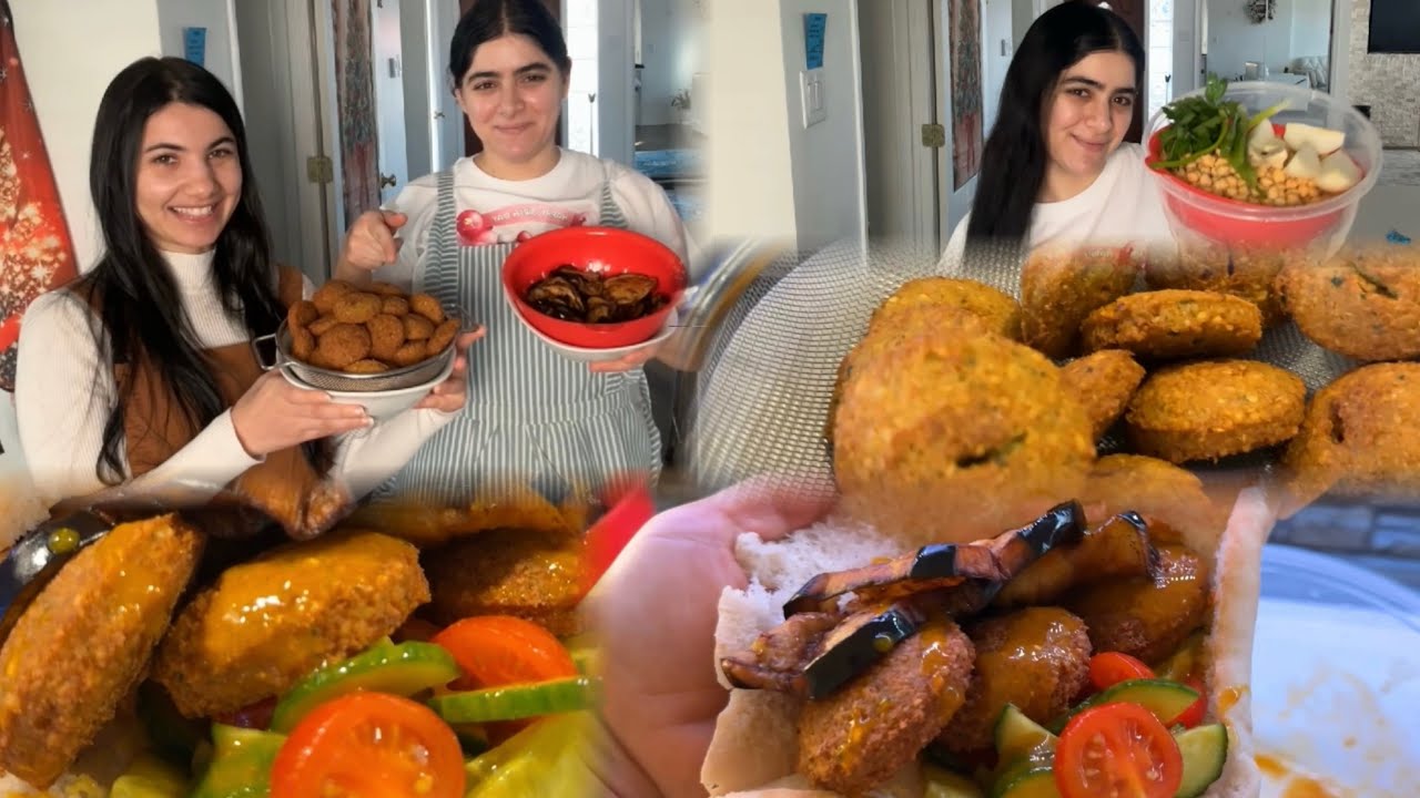 فلافل وذكريات وضحك هستيري مع أختي قبل العيد اطيب طعم 😋 لذيذ 🤤 بمكون واحد ☝️ حمص 🥙 #foryou #اكسبلور #