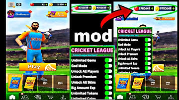 Cricket League Latest hack || || Unlimited Money and Gems/Diamonds || Always Six.#cricketleague 