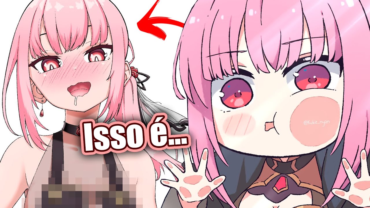 Calli não sabe como reagir a sua fan art obscena!