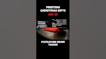 3D Printed puzzlecube. #timelapse #puzzle #3dprinted #bambulab #christmas