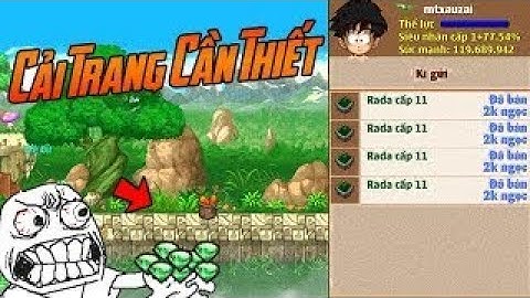 Ngọc Rồng Online Cải Trang Cần Thiết Cho Sc1 Khi Up Đệ Tử !