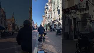 Bicycle ride in Haarlem, The Netherlands