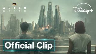 Crash scene from Episode 1 of FX's Alien: Earth | Disney+ UK Profile