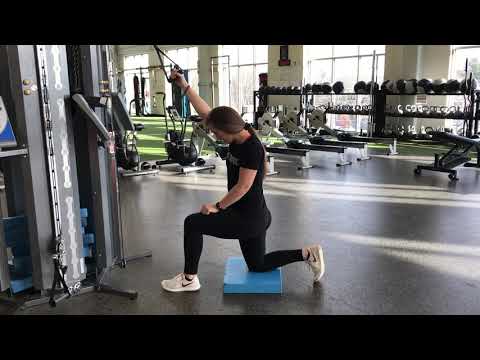 Keiser Half Kneeling Lat Pulldown