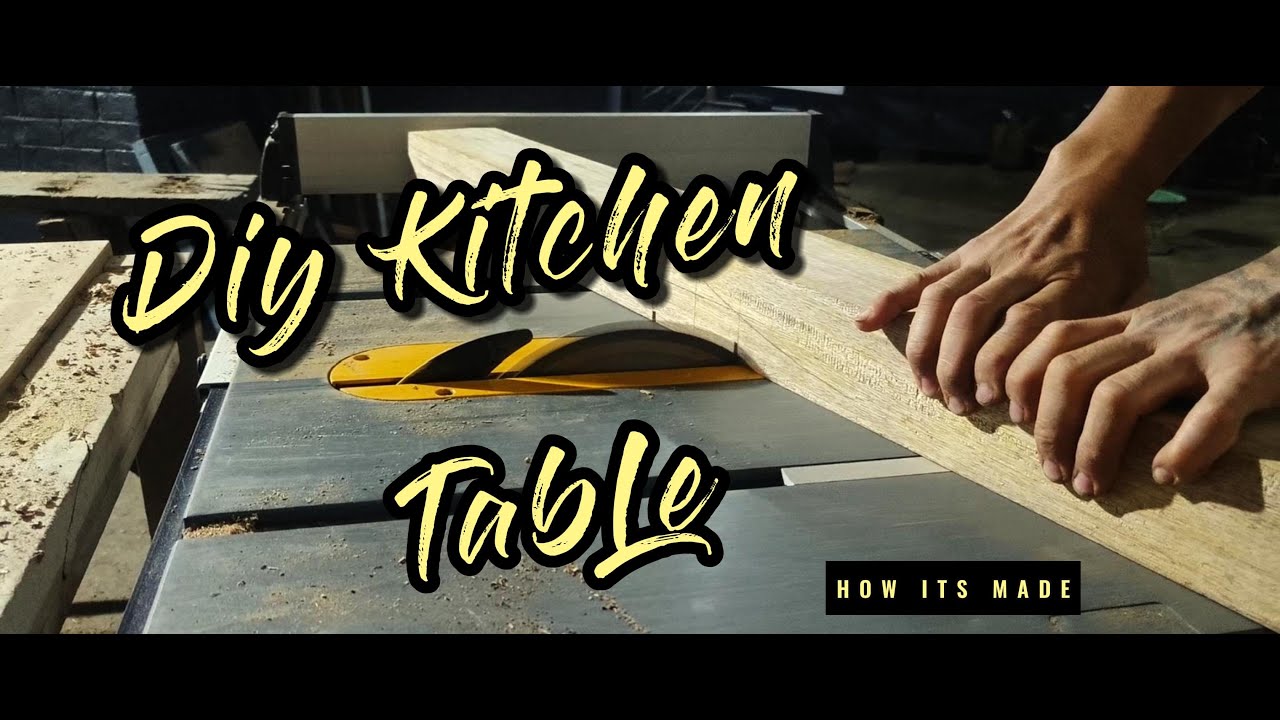 DIY KITCHEN TABLE || DIY kitchen table, woodworking project, handmade ...