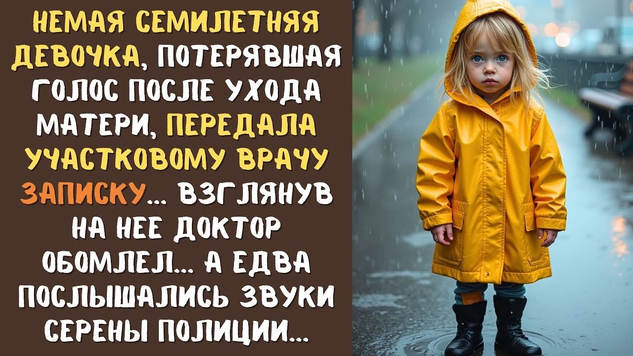 Немая девочка с температурой под 40, передала врачу записку, от которой у него мороз пошел по коже..