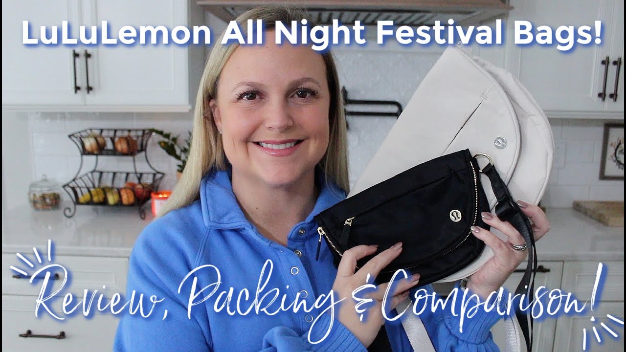 LULULEMON, All Night Festival Bag 5L & Micro 2L! Review, Packing,  Comparison & Try-On!