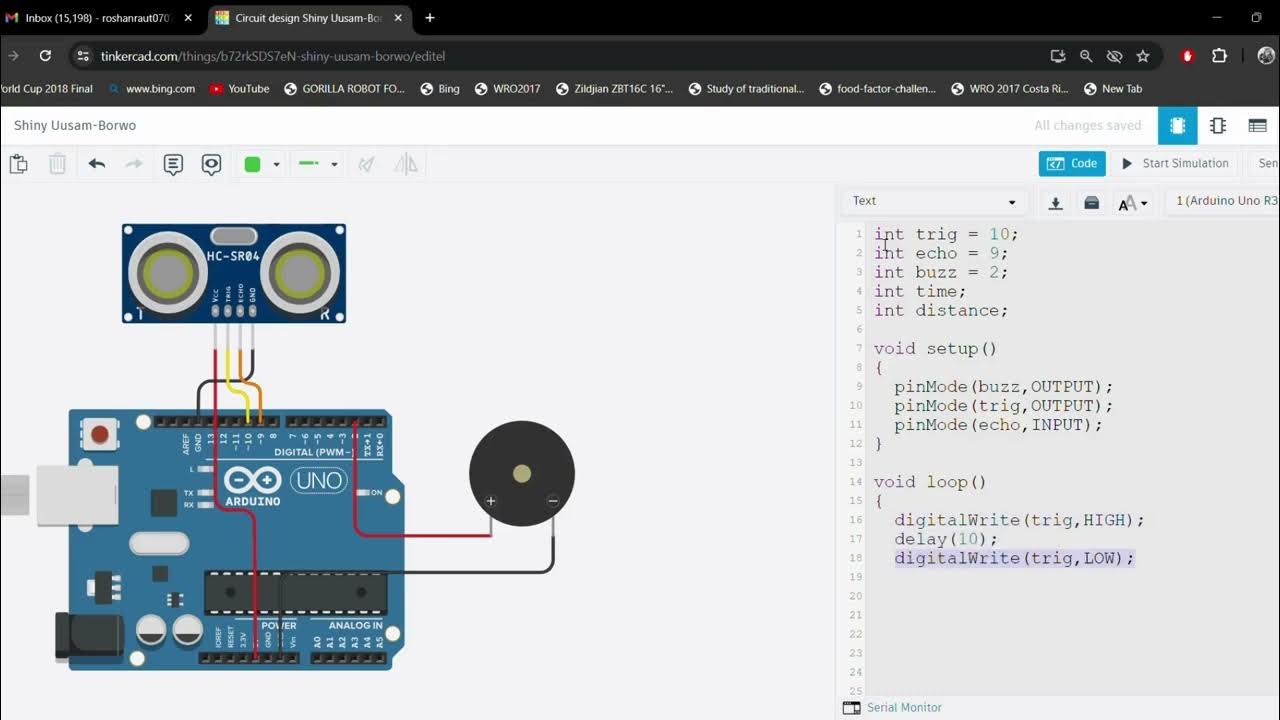 Ultrasonic Sensor | Buzzer | Arduino UNO Project| Robotics for Kids ...