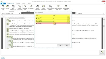 axesPDF QuickFix - Rollenzuordnung über das gesamte Dokument zuweisen
