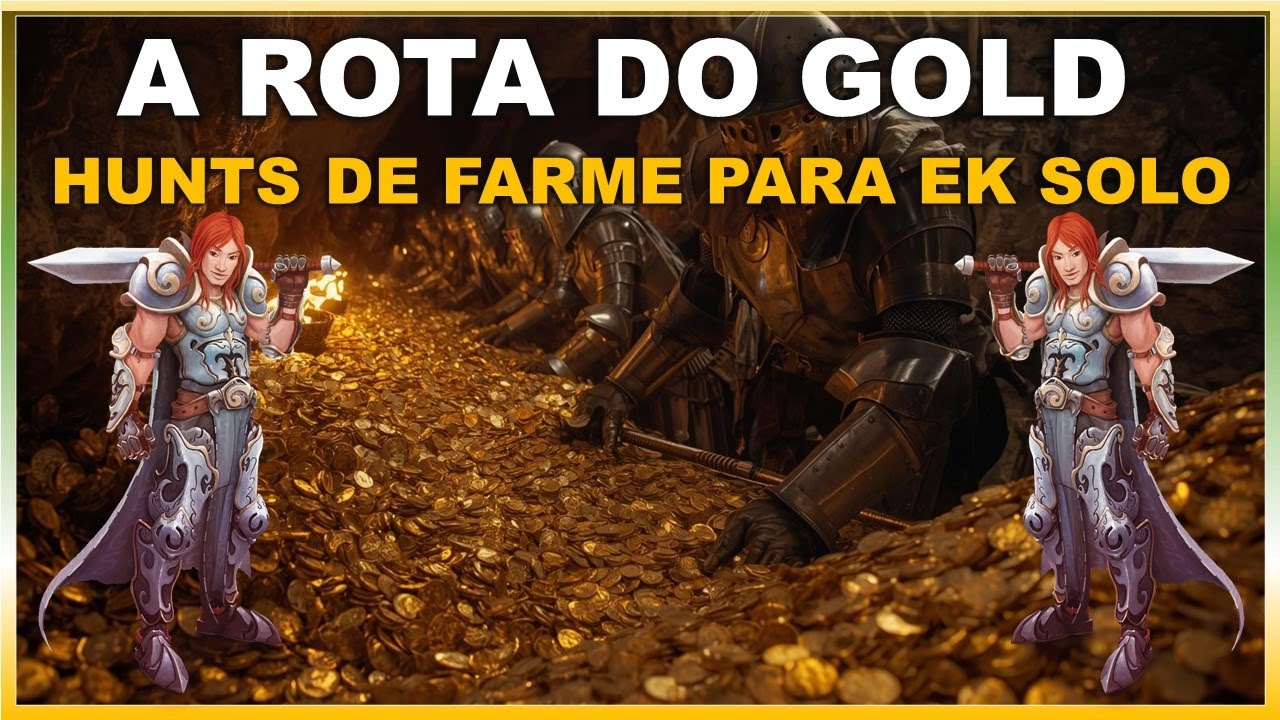 A ROTA DO GOLD PARA FARME DE KNIGHT SOLO | RUBINOT