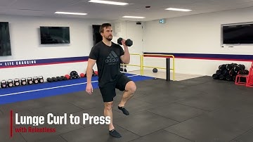 Lunge Curl to Press