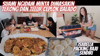 HUSBAND COOKS EGGPLANT AND SPICY SPICY EGG