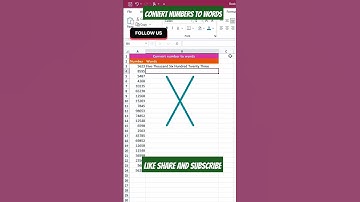 Auto Convert Numbers to Words in Excel #excel #exceltech #techtips #tech #shorts #trending #short