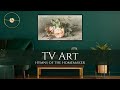 Tv art 4k floral paintings with classical music by debussy  4 hours of background art  music