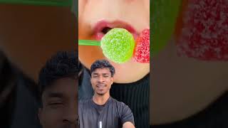 Apple 🍏 And Watermelon 🍉 Flavour Jelly Marmalade ASMR 🍭🍬 #shorts #asmr #raghaimurmu