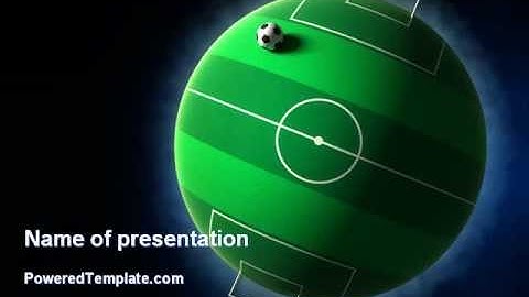 Football Planet PowerPoint Template by PoweredTemplate.com