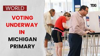 Michigan Primary Election Voting Underway | Polls Open Across Key US Swing State