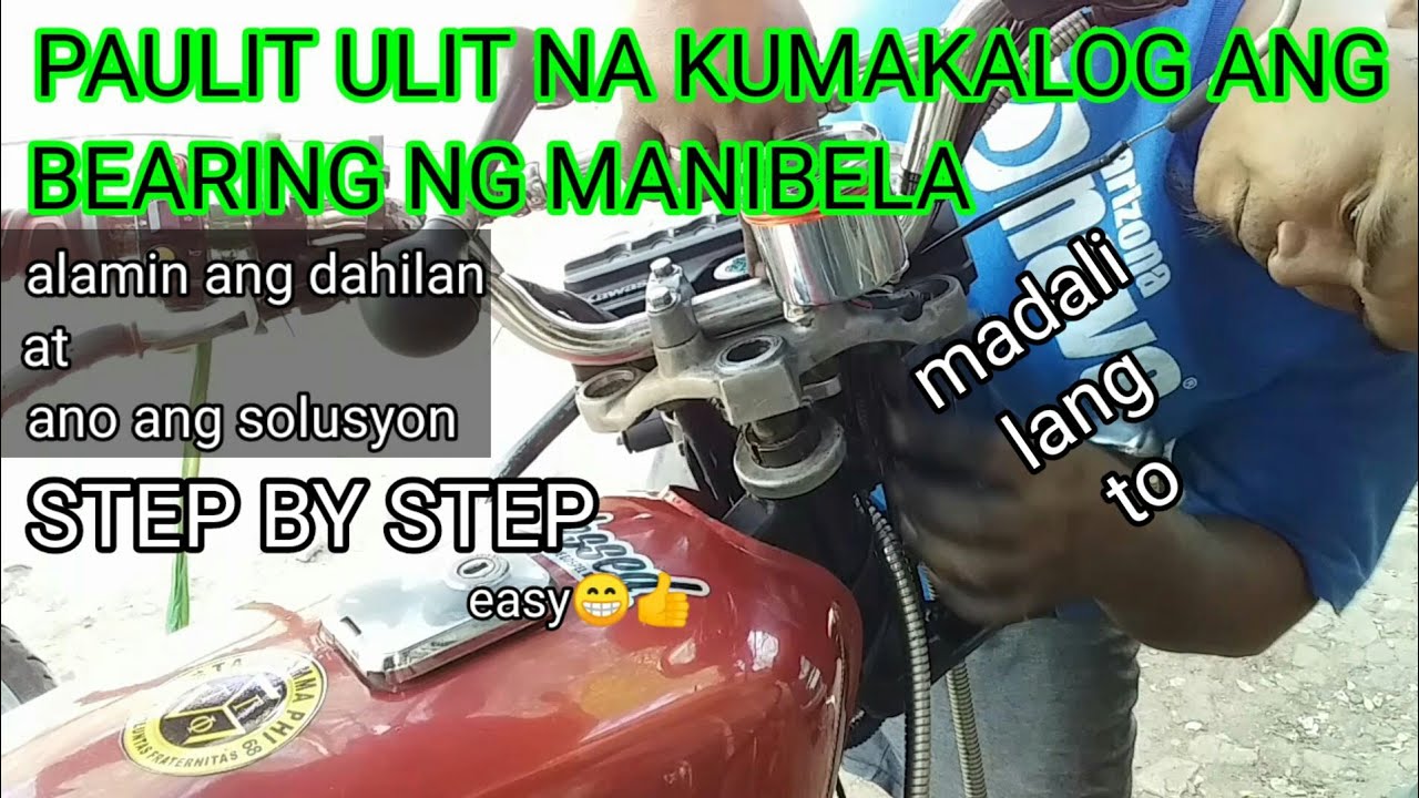 paano magpalit ng bearing sa manibela, Kawasaki barako 175