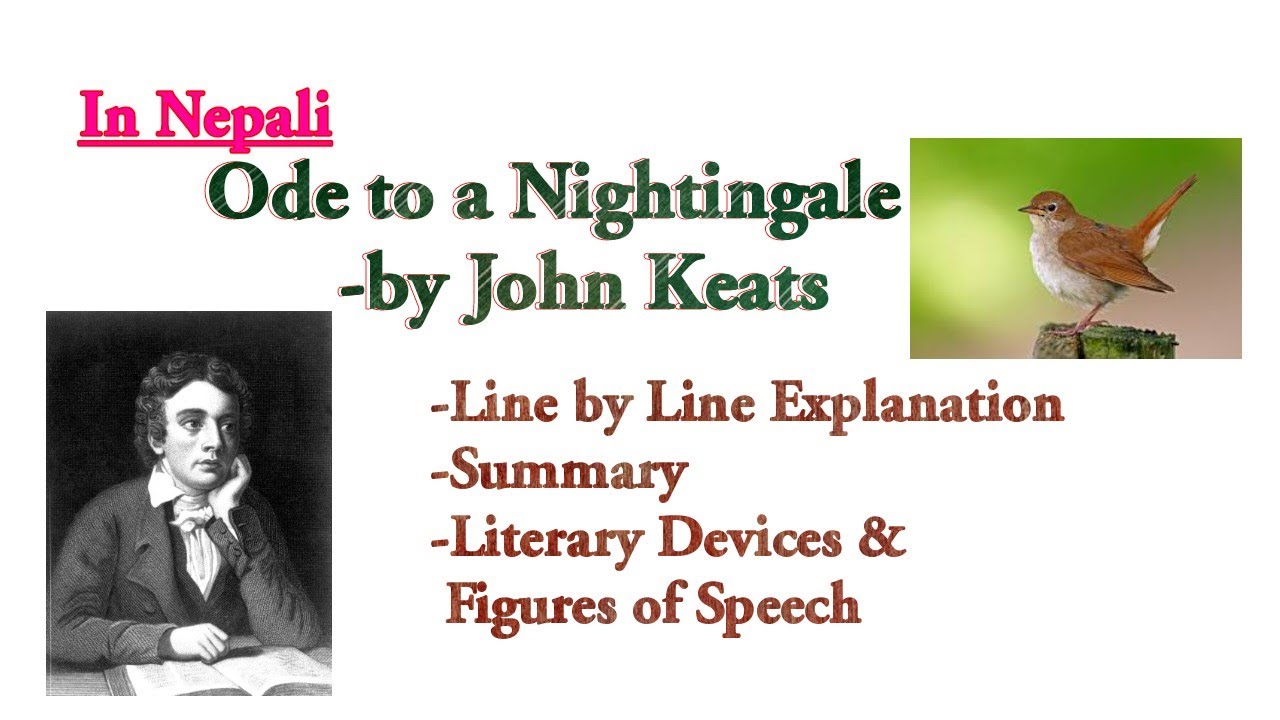 Ode to a Nightingale by John Keats || Figures of Speech and Summary in ...