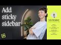 Add a sidebar to Squarespace | No-code sticky scroll