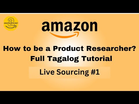 Amazon Product Research : Tagalog Tutorial Part #5 / Live Sourcing