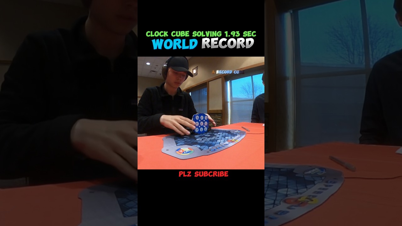 🥶Clock puzzle world record solve in 1.93 seconds 